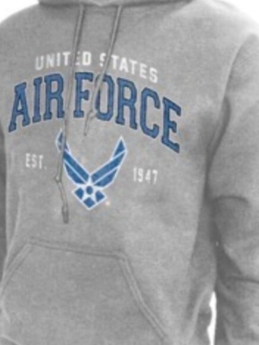Joe Blow's T's U.S. Air Force Men's Hoodie Sweatshirt Vintage Logo